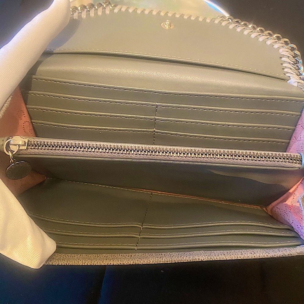 Stella McCartney Light Gray Falabella Wallet - #100 - Picture 4 of 13